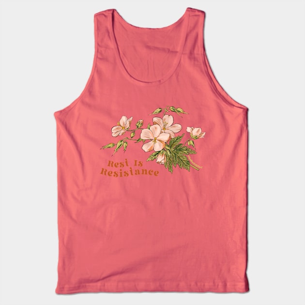 Rest Is Resistance Tank Top by FabulouslyFeminist